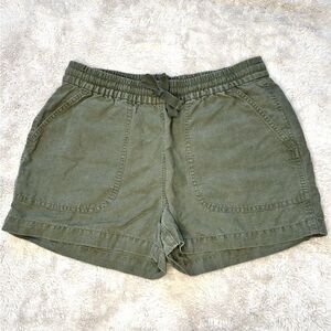 J.Crew Factory Linen Blend Green Draw String Shorts XS